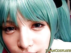 Blár haired hatsune miko creampied